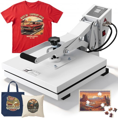 Prensa térmica 38×38 cm (1200 W) · Low Cost