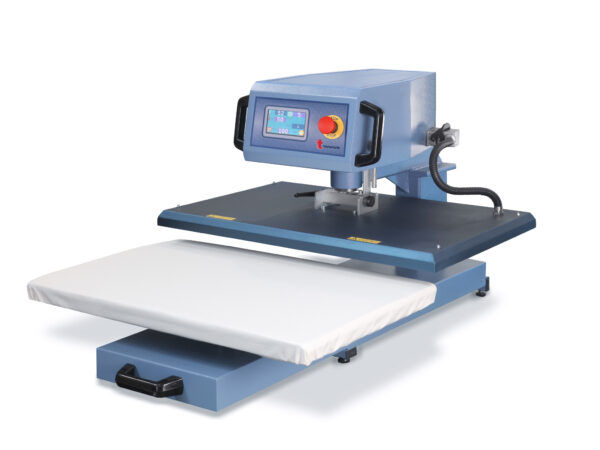 Plancha transfer eléctrica de gran formato sin compresor
